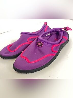 Speedo Water Shoes aqua glove violet Pink Junior youth sz 3